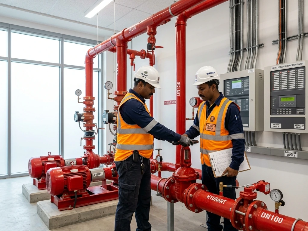 Fire Pump and Riser Piping System